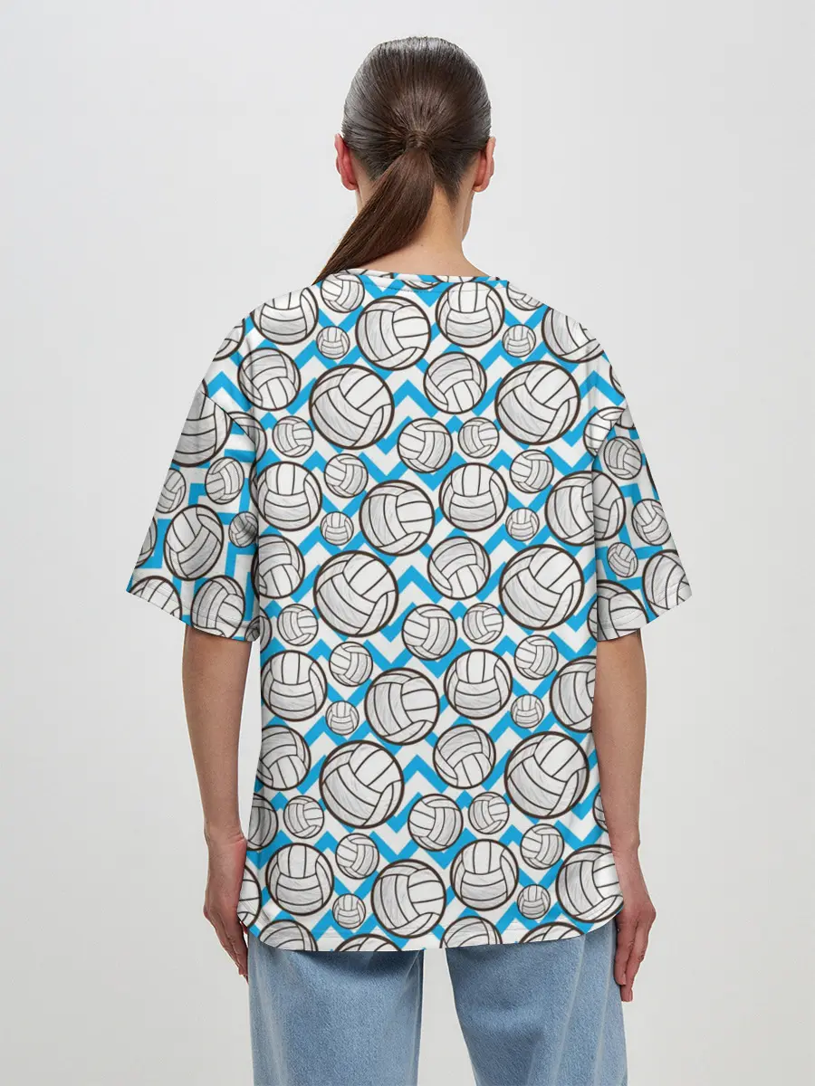Женская футболка оверсайз / Волейбол
