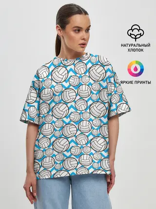 Женская футболка оверсайз / Волейбол