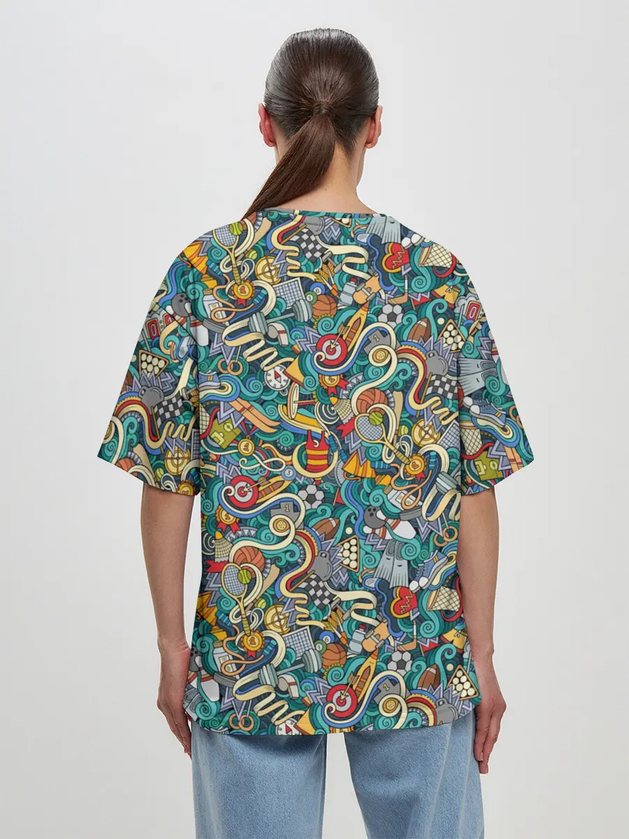 Женская футболка оверсайз / Sport