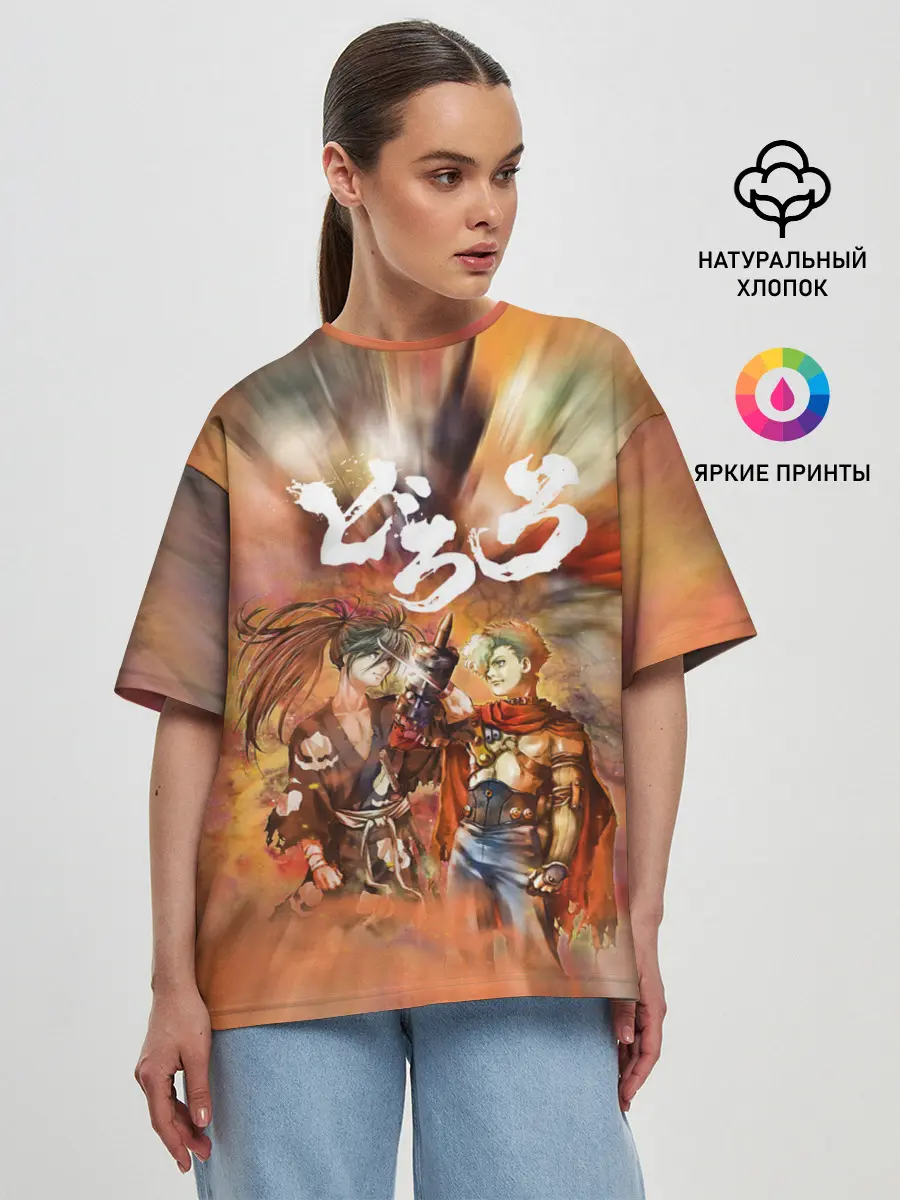 Женская футболка оверсайз / Хяккимару | Hyakkimaru