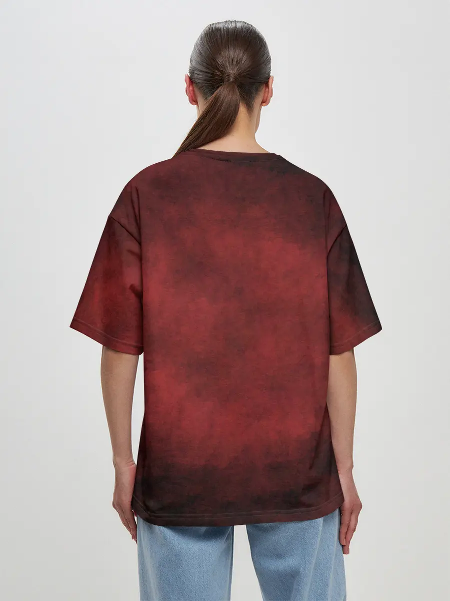 Женская футболка оверсайз / Шоё Хината прыжок | Haikyu!!