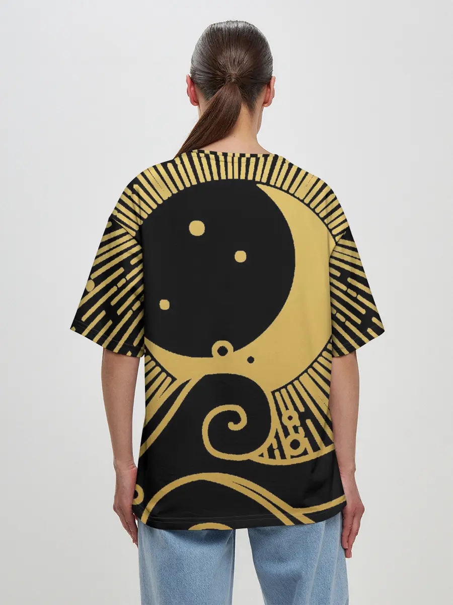 Женская футболка оверсайз / Море