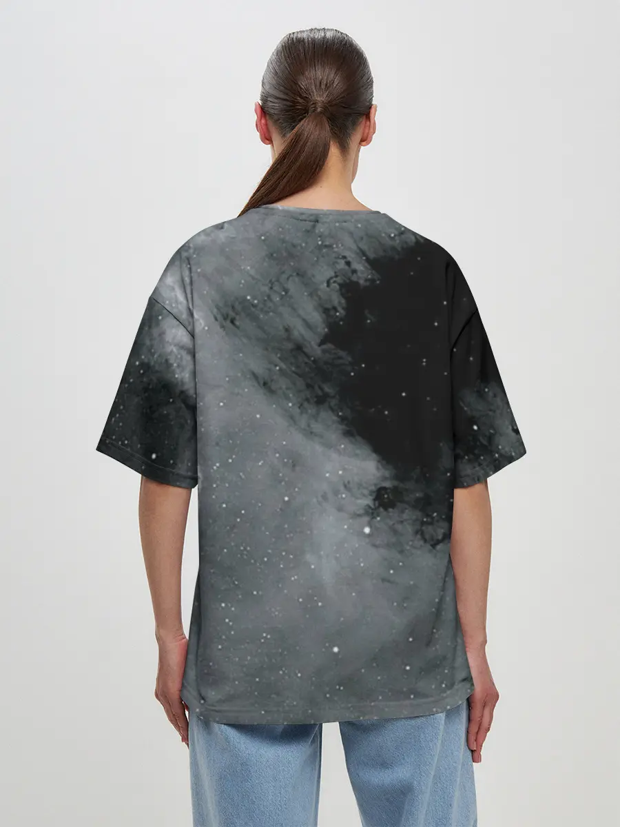 Женская футболка оверсайз / Космос / Абстракция