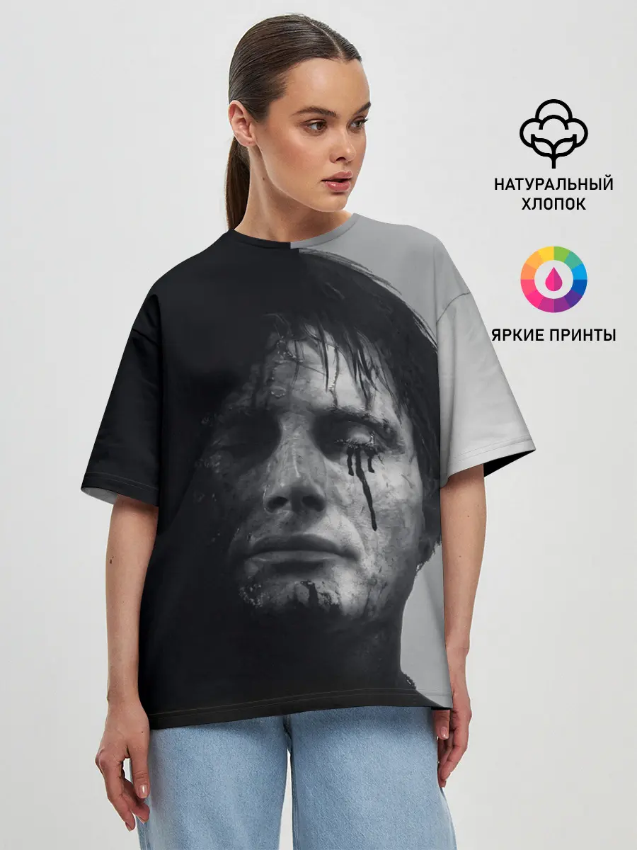 Женская футболка оверсайз / Death Stranding | Cliff