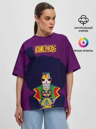 Женская футболка оверсайз / Соул Кинг Брук | One Piece