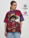Женская футболка оверсайз / Луффи One Piece. Большой куш