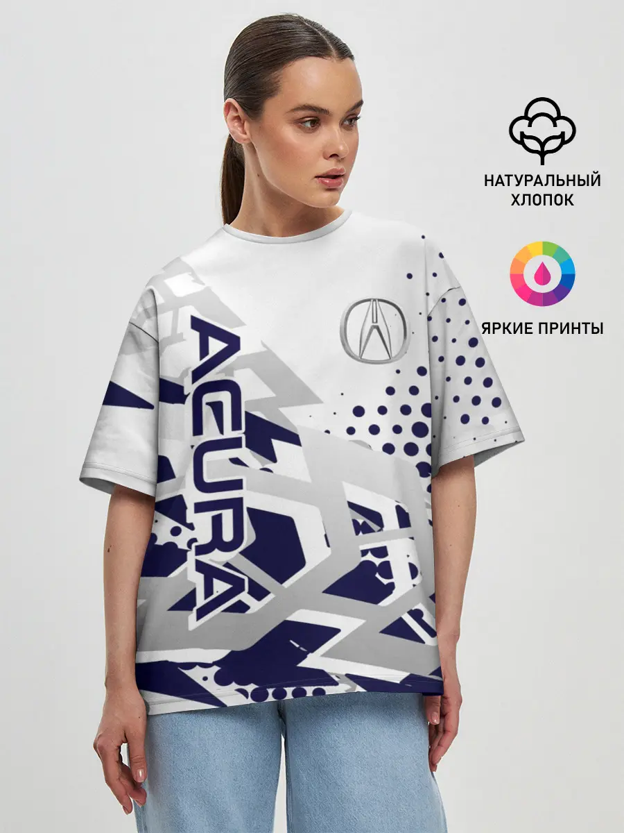 Женская футболка оверсайз / Acura