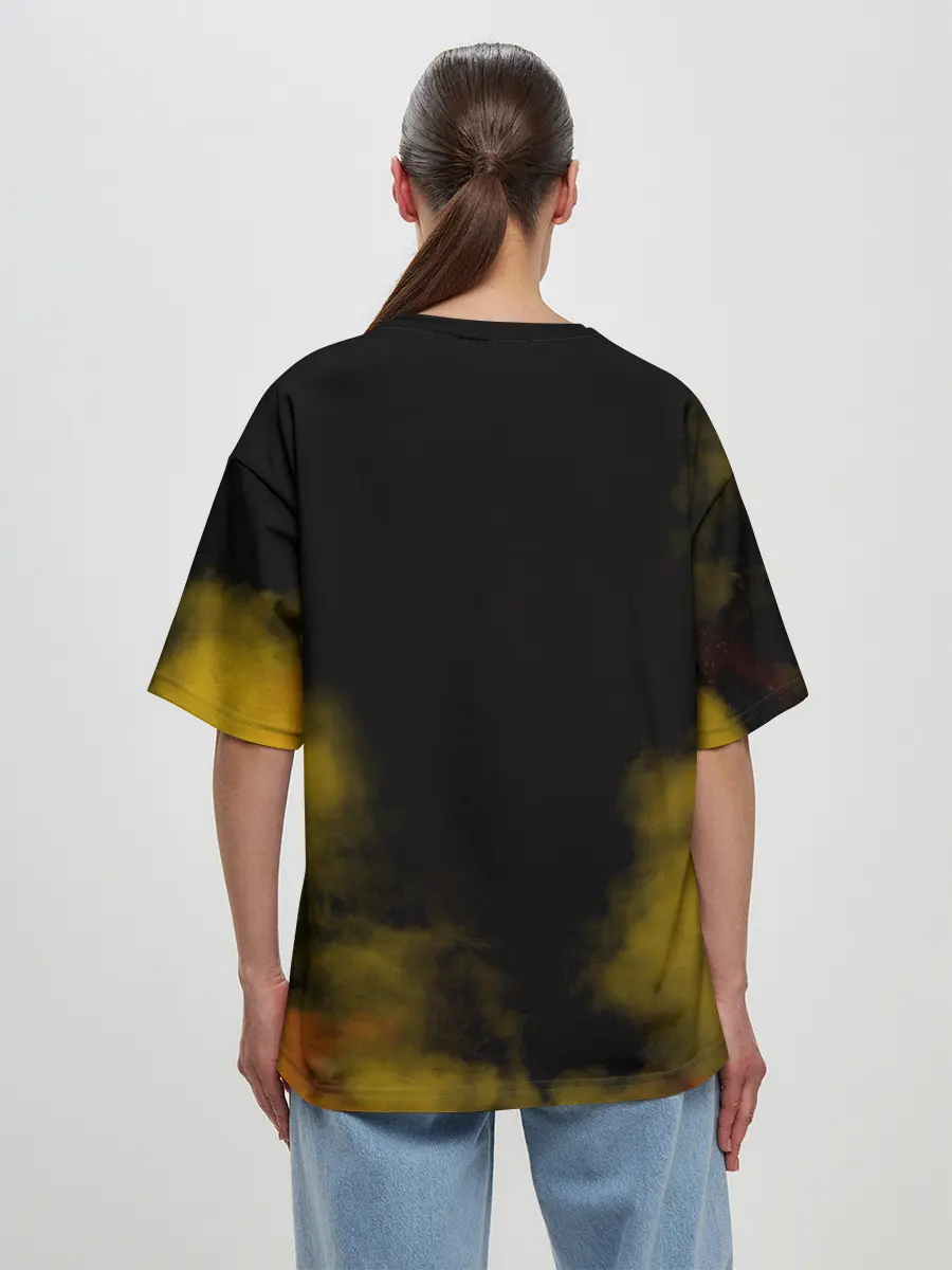 Женская футболка оверсайз / Карикатура Ангус Янг - AC/DC