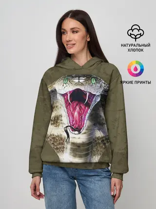 Женское худи / Кобра
