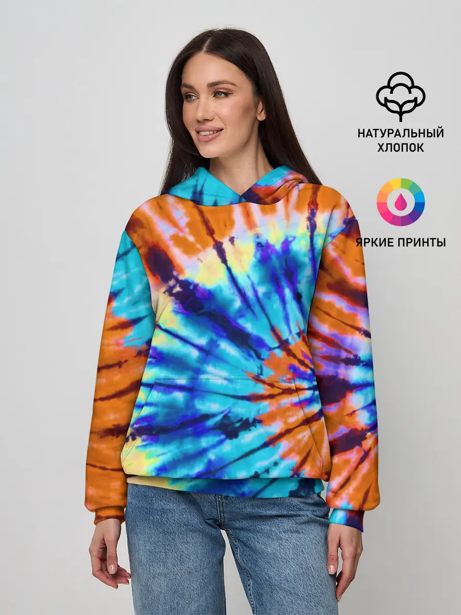 Женское худи / Tie dye