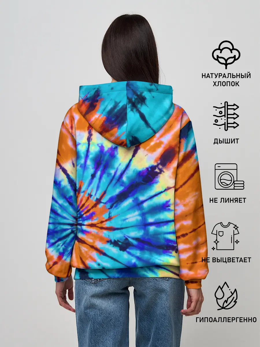 Женское худи / Tie dye