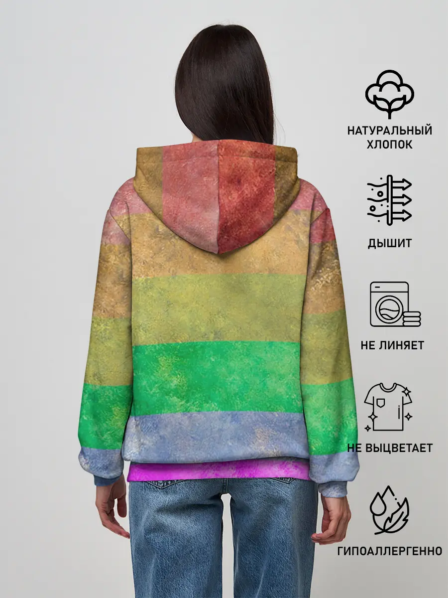 Женское худи / Радужный Ленин