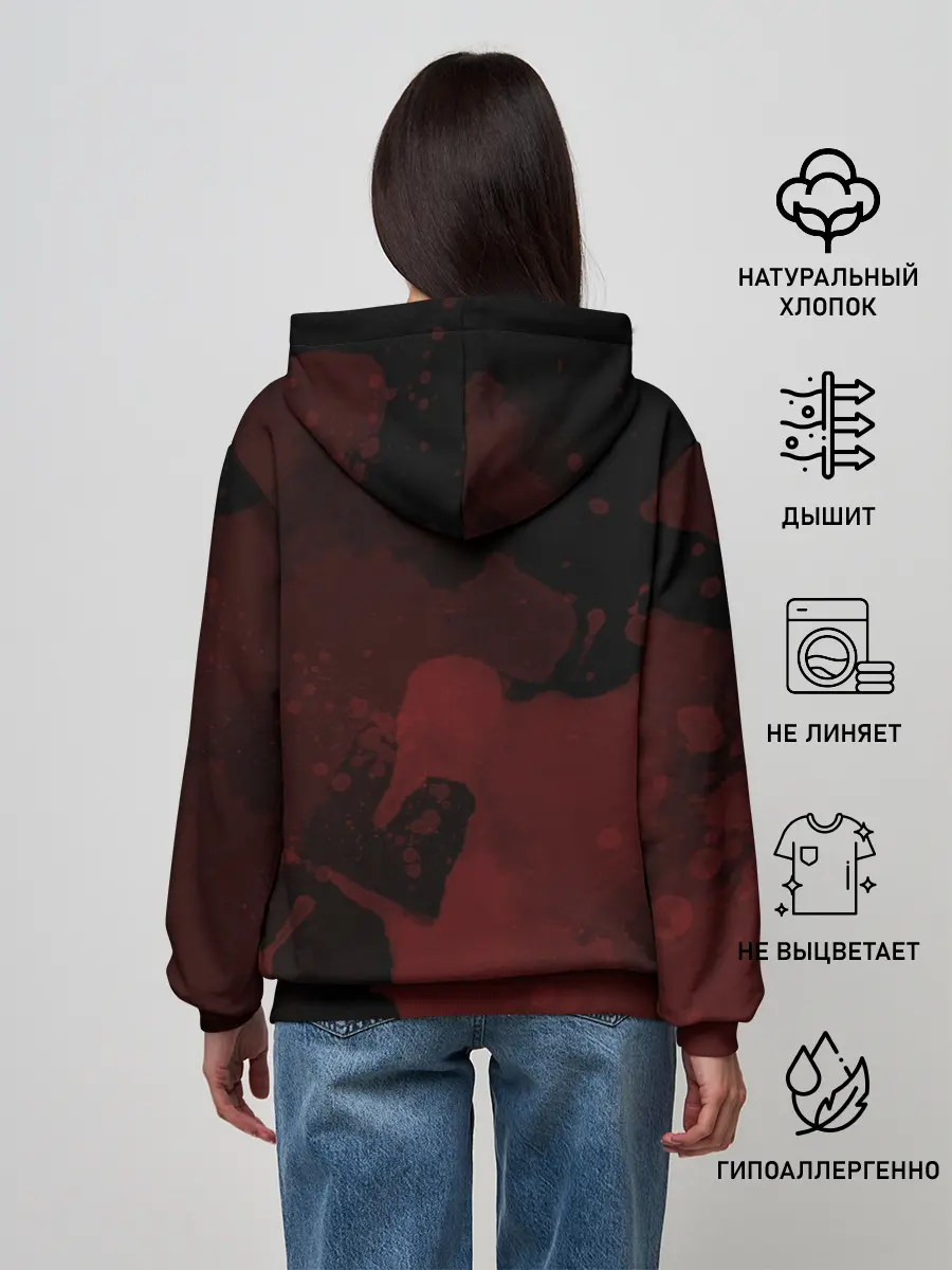 Женское худи / Зомби клоун