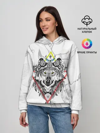 Женское худи / Волк