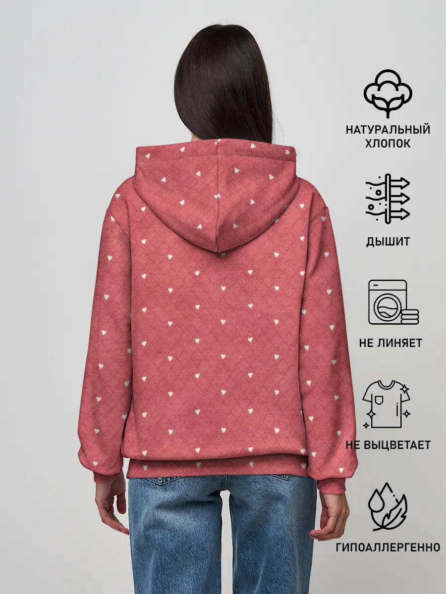 Женское худи / Сердечки