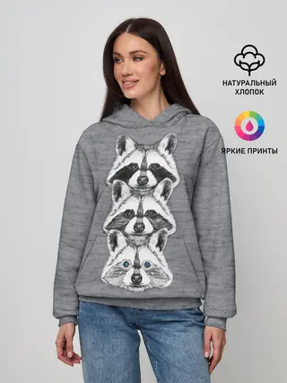 Женское худи / Еноты