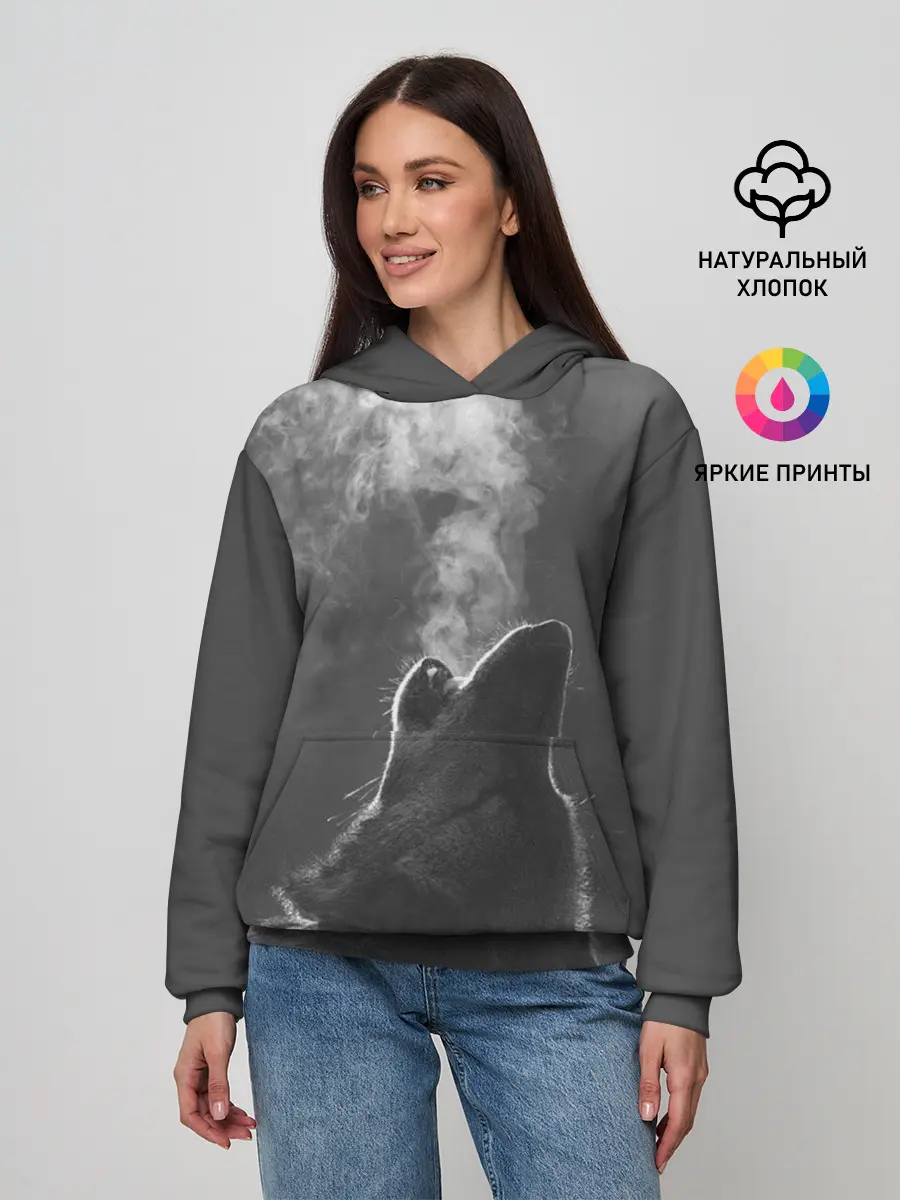 Женское худи / Воющий волк