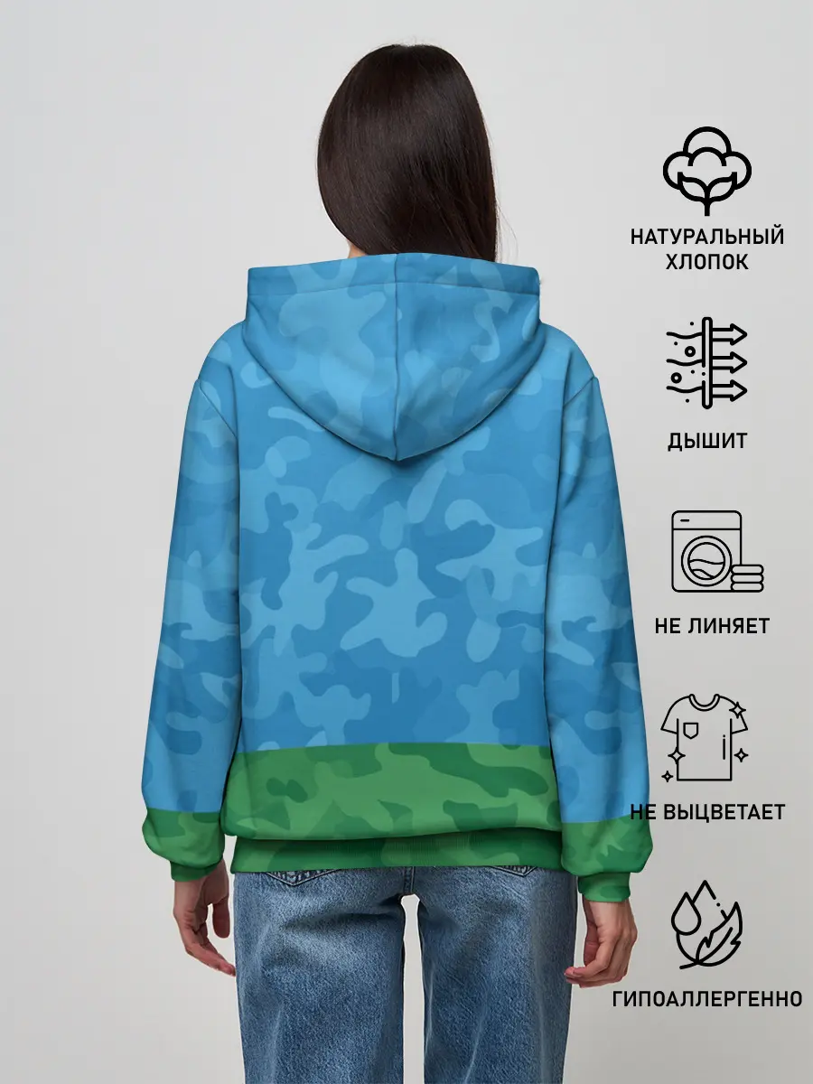 Женское худи / ВДВ медведь