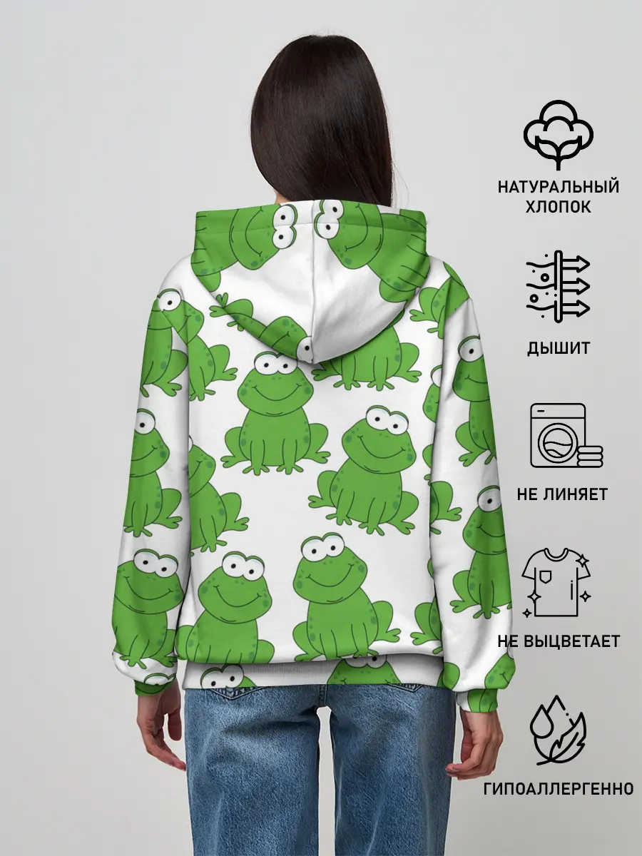 Женское худи / Лягушки