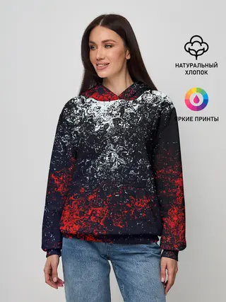 Женское худи / Брызги красок