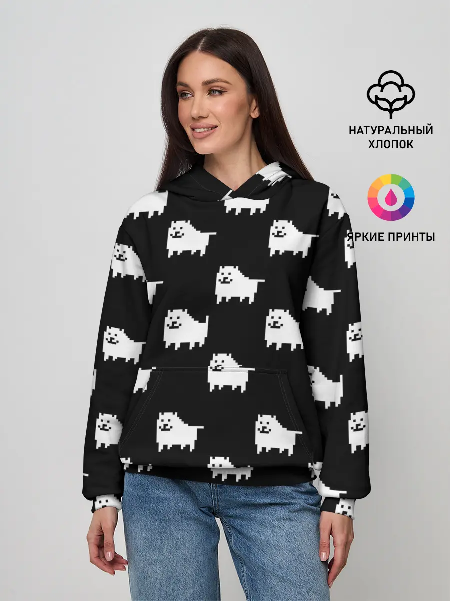 Женское худи / Undertale Annoying dog