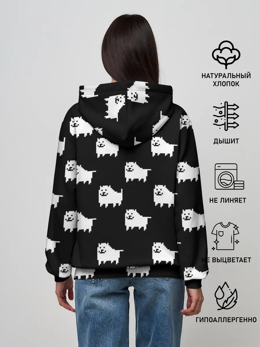 Женское худи / Undertale Annoying dog