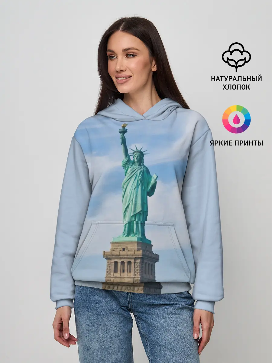 Женское худи / Статуя свободы