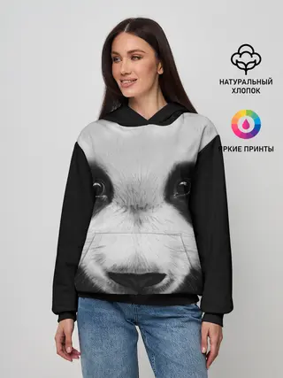 Женское худи / Морда панды