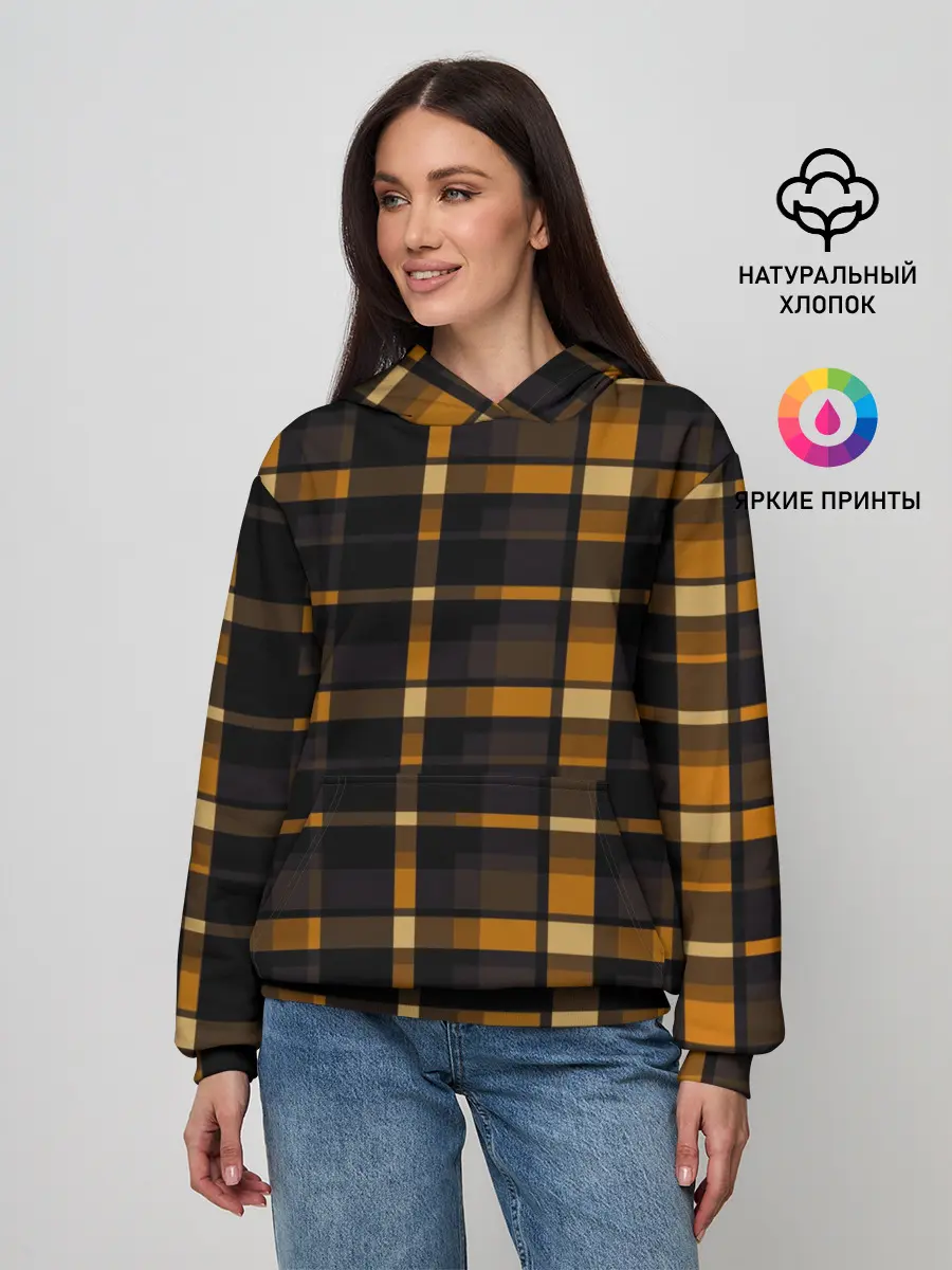 Женское худи / В клетку