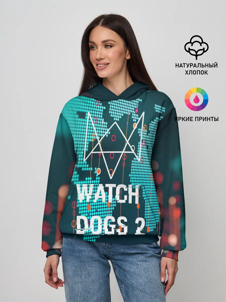 Женское худи / Watch Dogs 2 NETWORK HACK