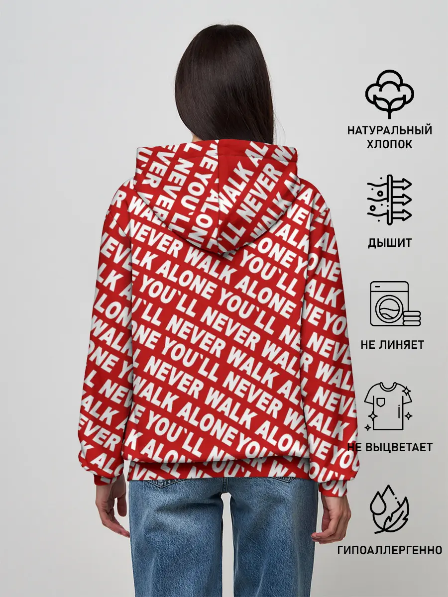 Женское худи / YNWA красный