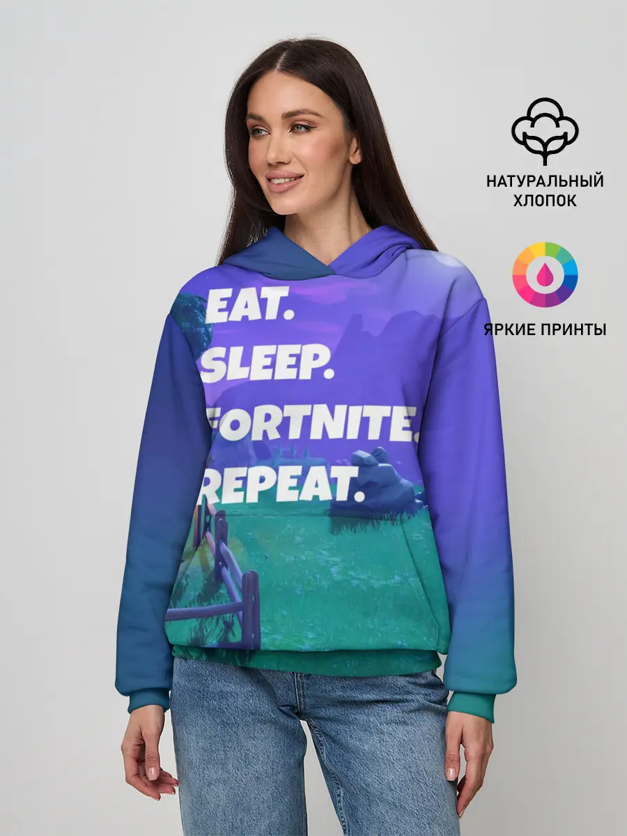 Женское худи / Fortnite Repeat