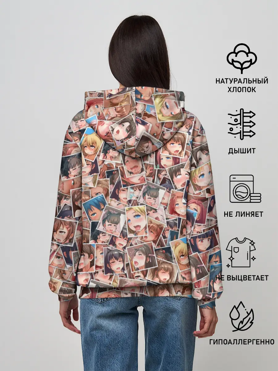 Женское худи / Ahegao faces fhoto