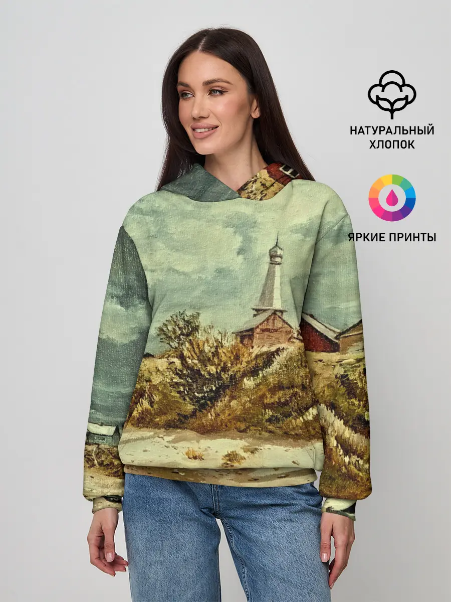Женское худи / Старинный город
