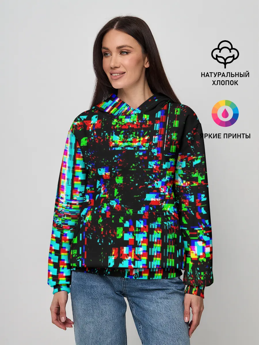 Женское худи / Optical abstract