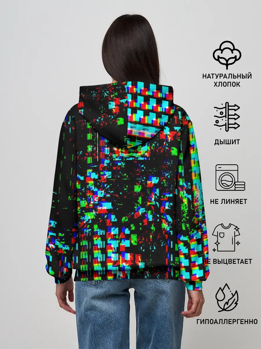 Женское худи / Optical abstract