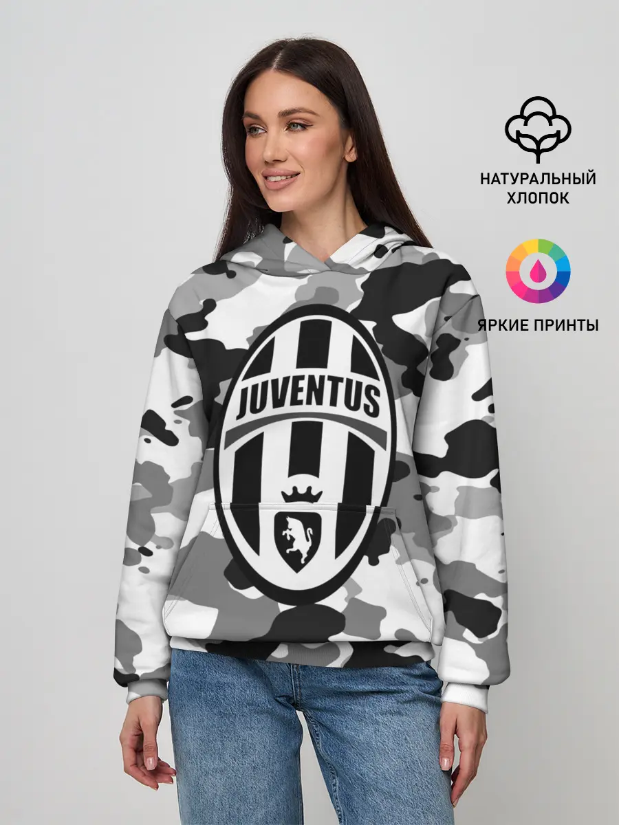Женское худи / FC Juventus Camouflage