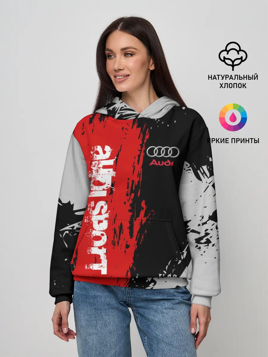 Женское худи / AUDI SPORT / АУДИ СПОРТ