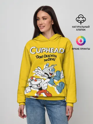 Женское худи / Cuphead
