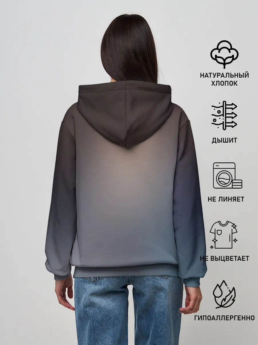 Женское худи / Хатсуне сидит прикрыв глаза