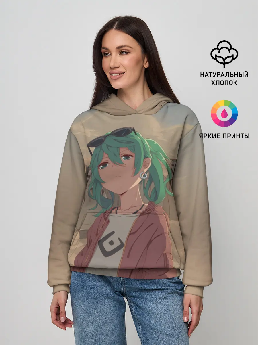 Женское худи / Мику Хатсуне. ВОКАЛОИД