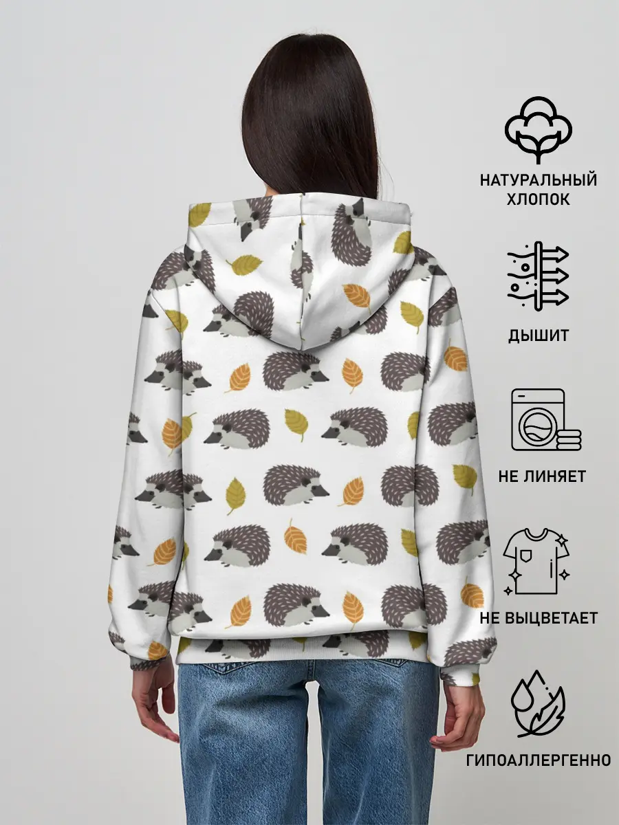 Женское худи / чего такой колючий?