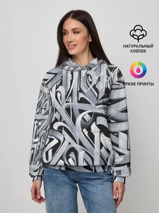Женское худи / Каллиграфия