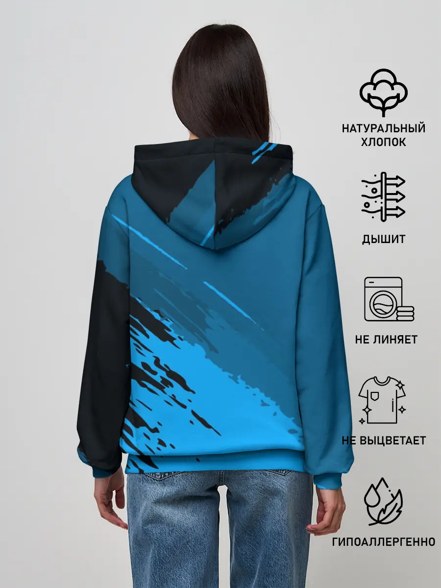 Женское худи / FC Juventus abstract style