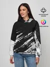 Женское худи / abstraction black&white