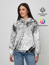 Женское худи / Серые штрихи