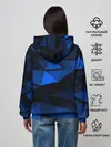 Женское худи / Blue abstraction collection