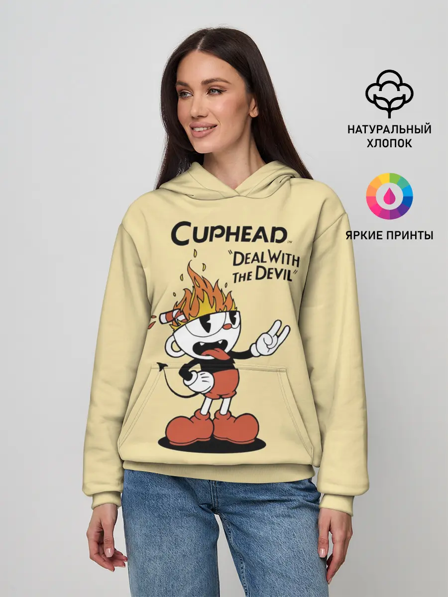 Женское худи / Cuphead