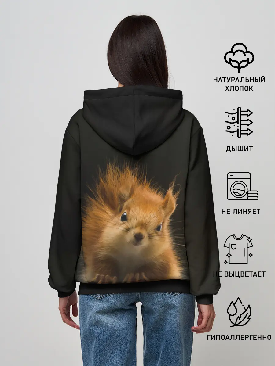 Женское худи / Белочка