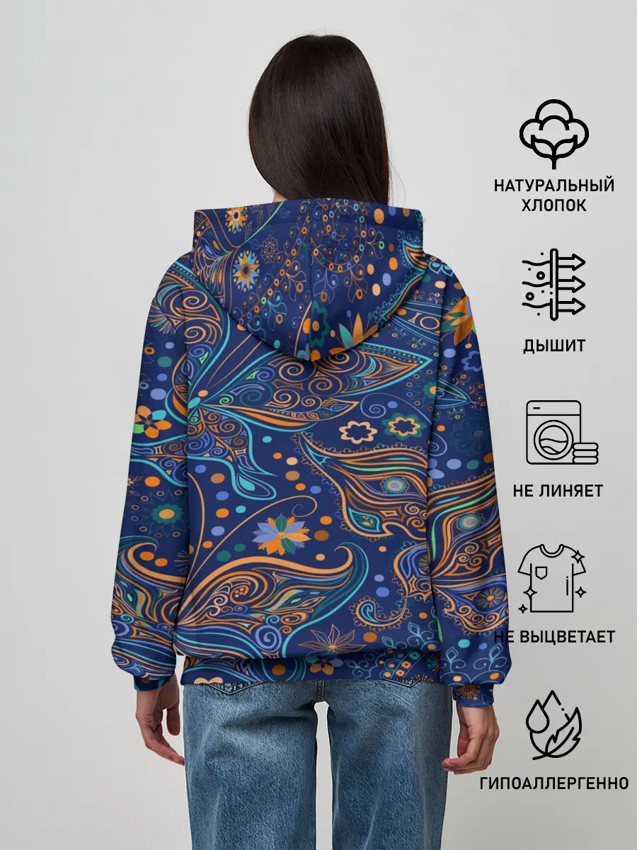 Женское худи / Необычные узоры